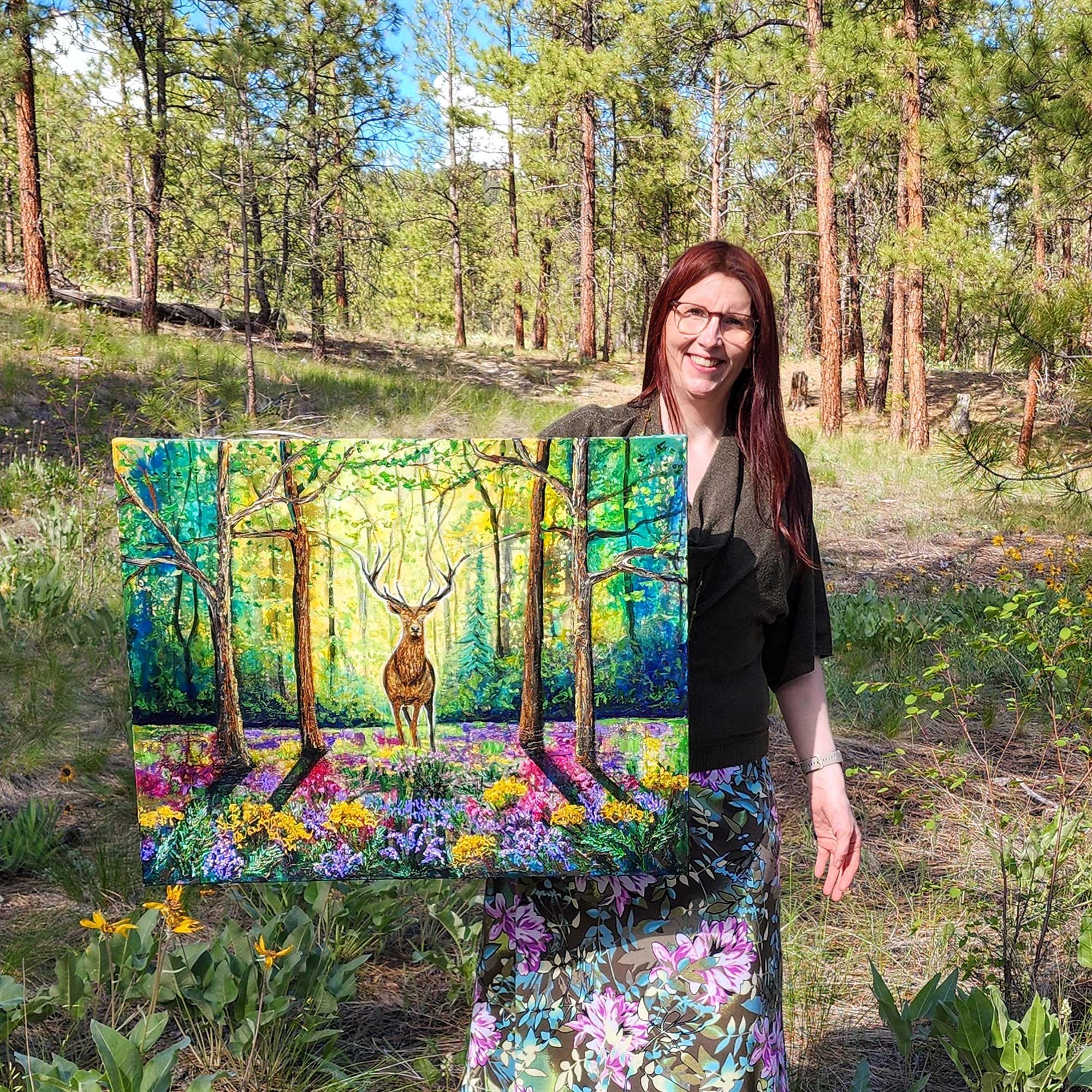 Forest Majesty: The Symbolism of Deer in Art and My Stag Paintings