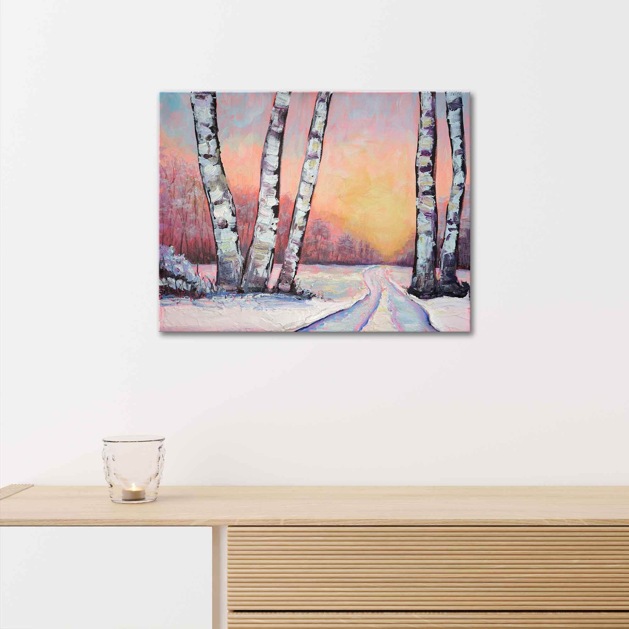 "Winter Dawn Glow" - Original Painting