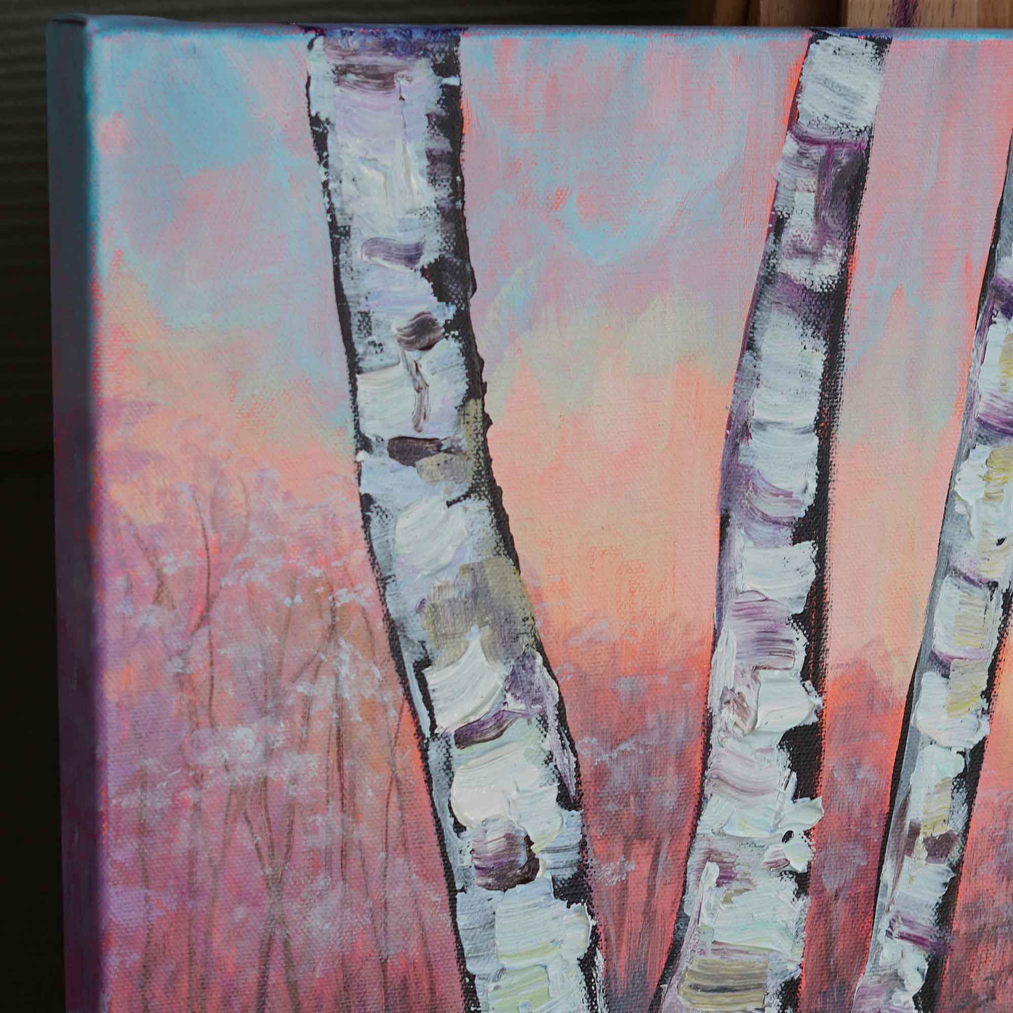 "Winter Dawn Glow" - Original Painting