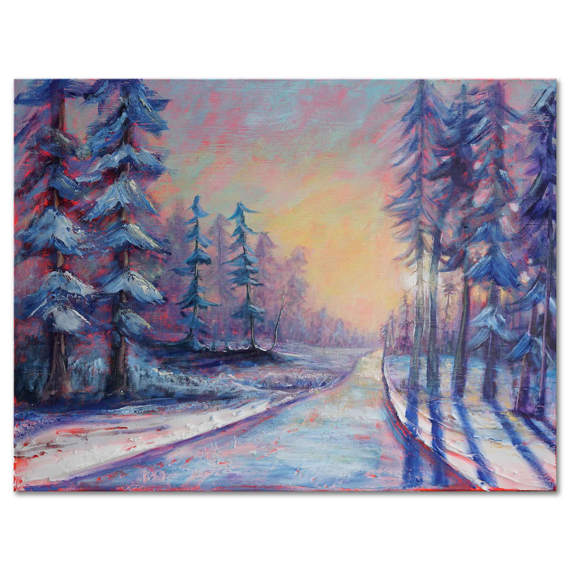 "Winter’s Lavender Light" - Original Painting 🔴 SOLD