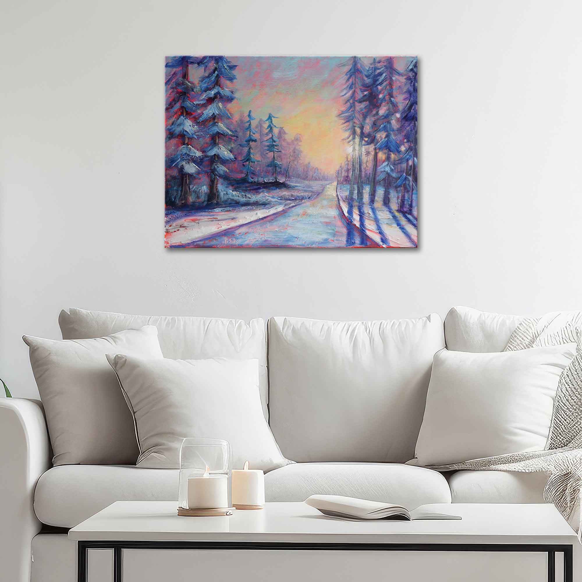 "Winter’s Lavender Light" - Original Painting 🔴 SOLD