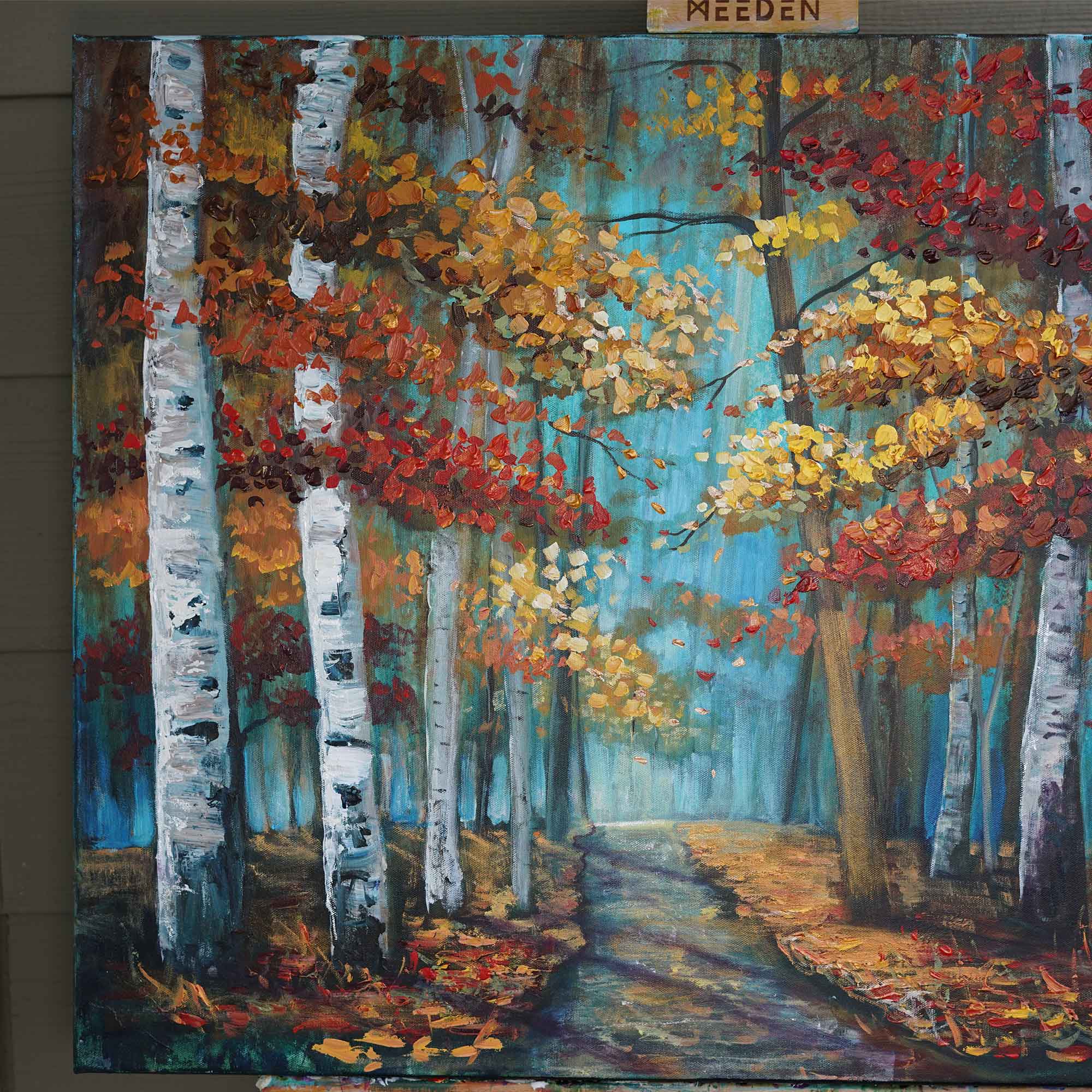 "Golden Forest Trail" - Original Painting