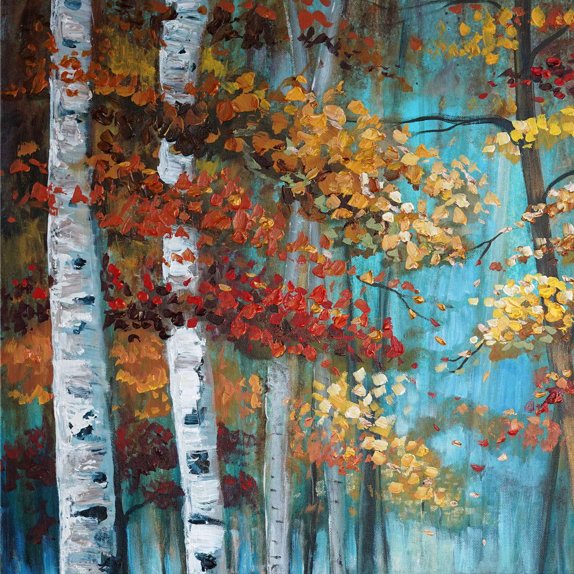 "Golden Forest Trail" - Original Painting