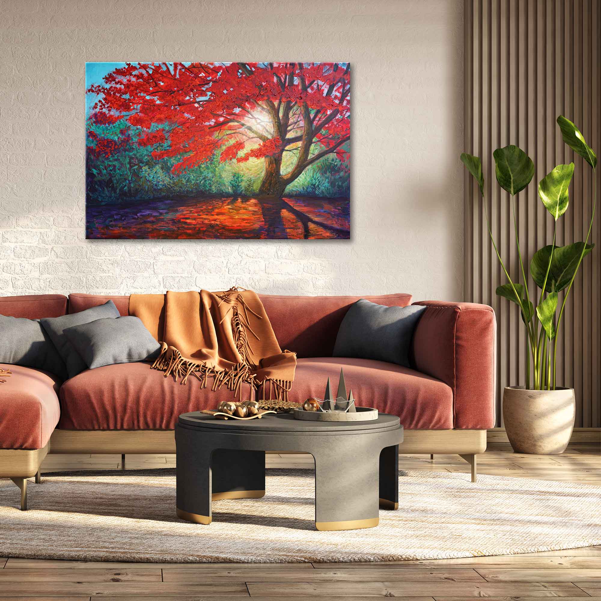 "The Radiant Maple" - Original Oil Painting