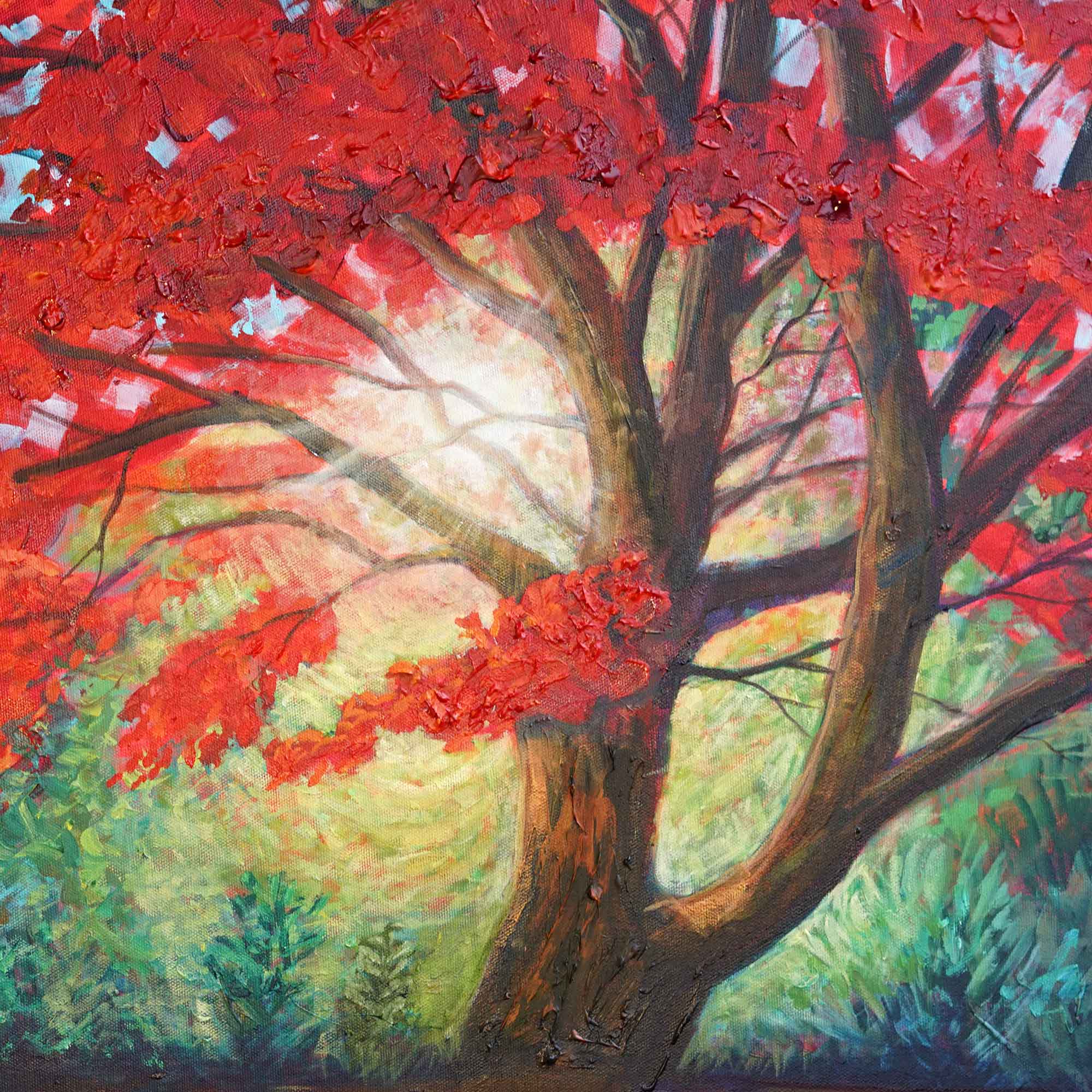 "The Radiant Maple" - Original Oil Painting