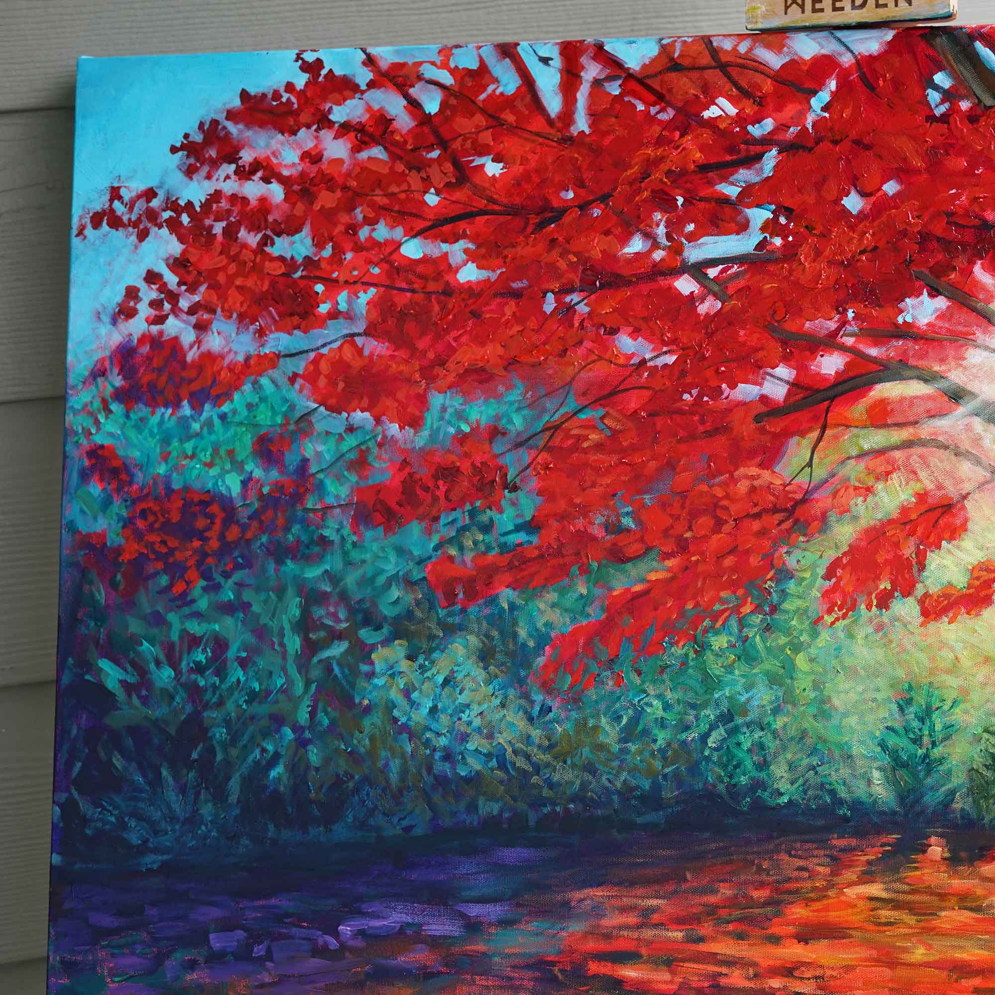 "The Radiant Maple" - Original Oil Painting