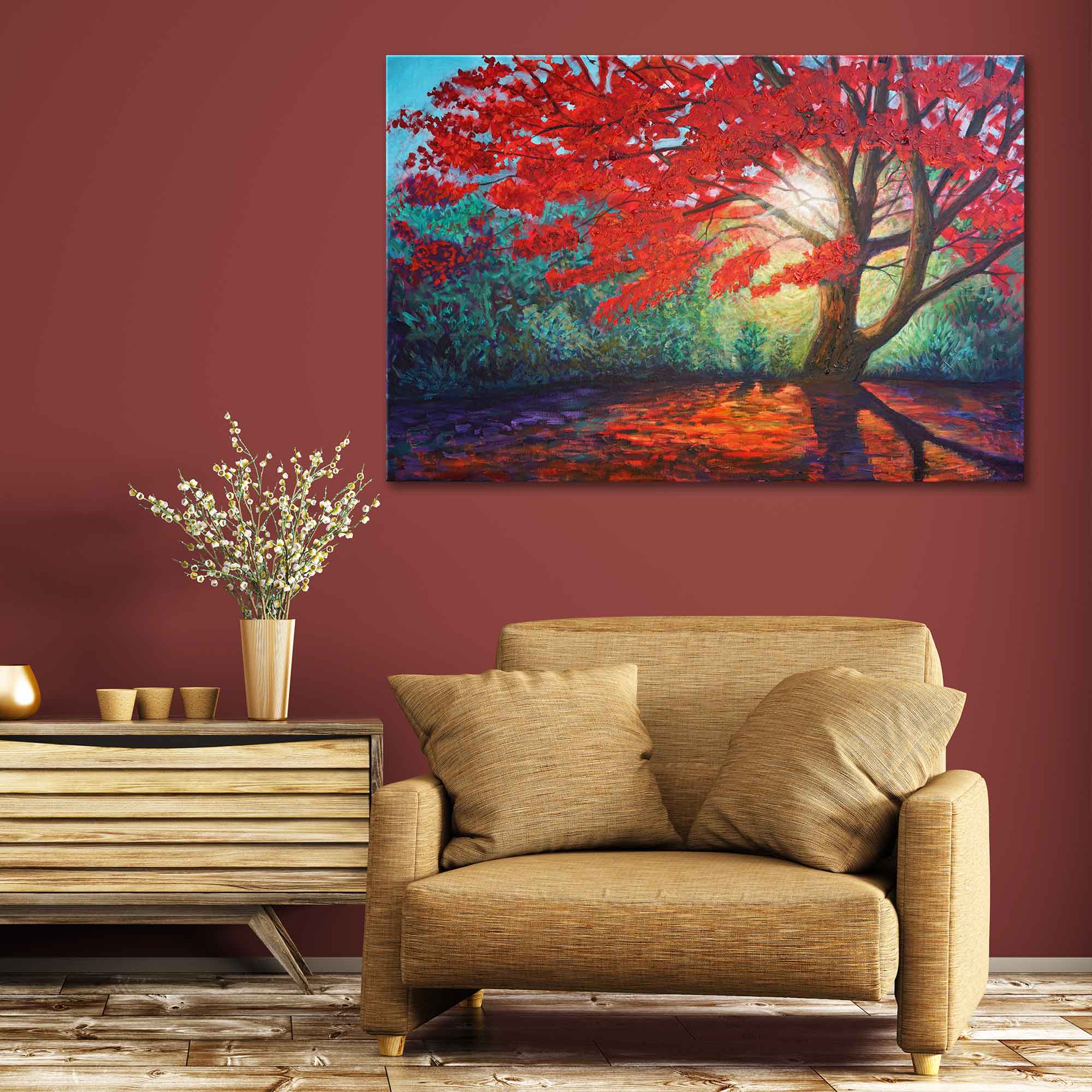 "The Radiant Maple" - Original Oil Painting