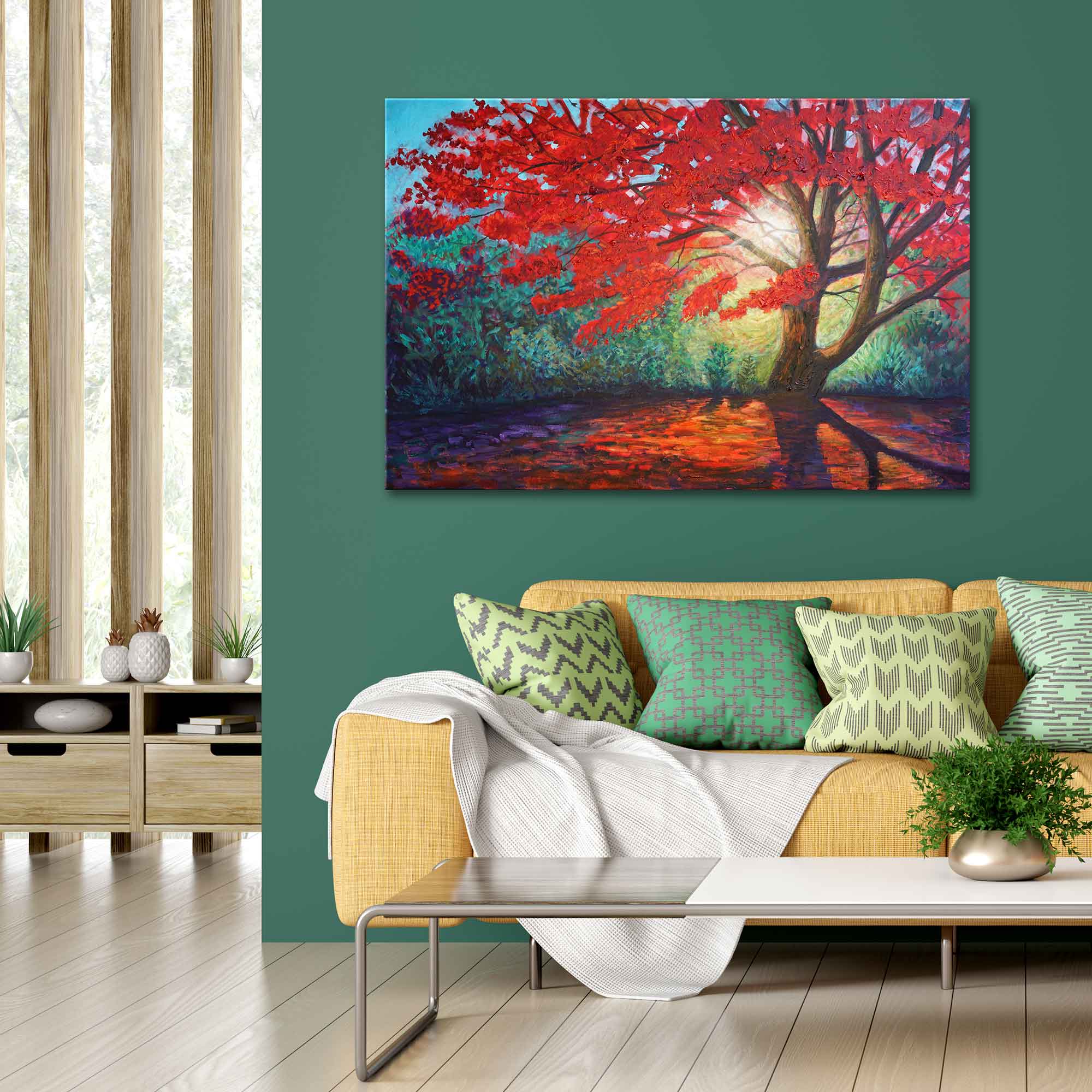 "The Radiant Maple" - Original Oil Painting