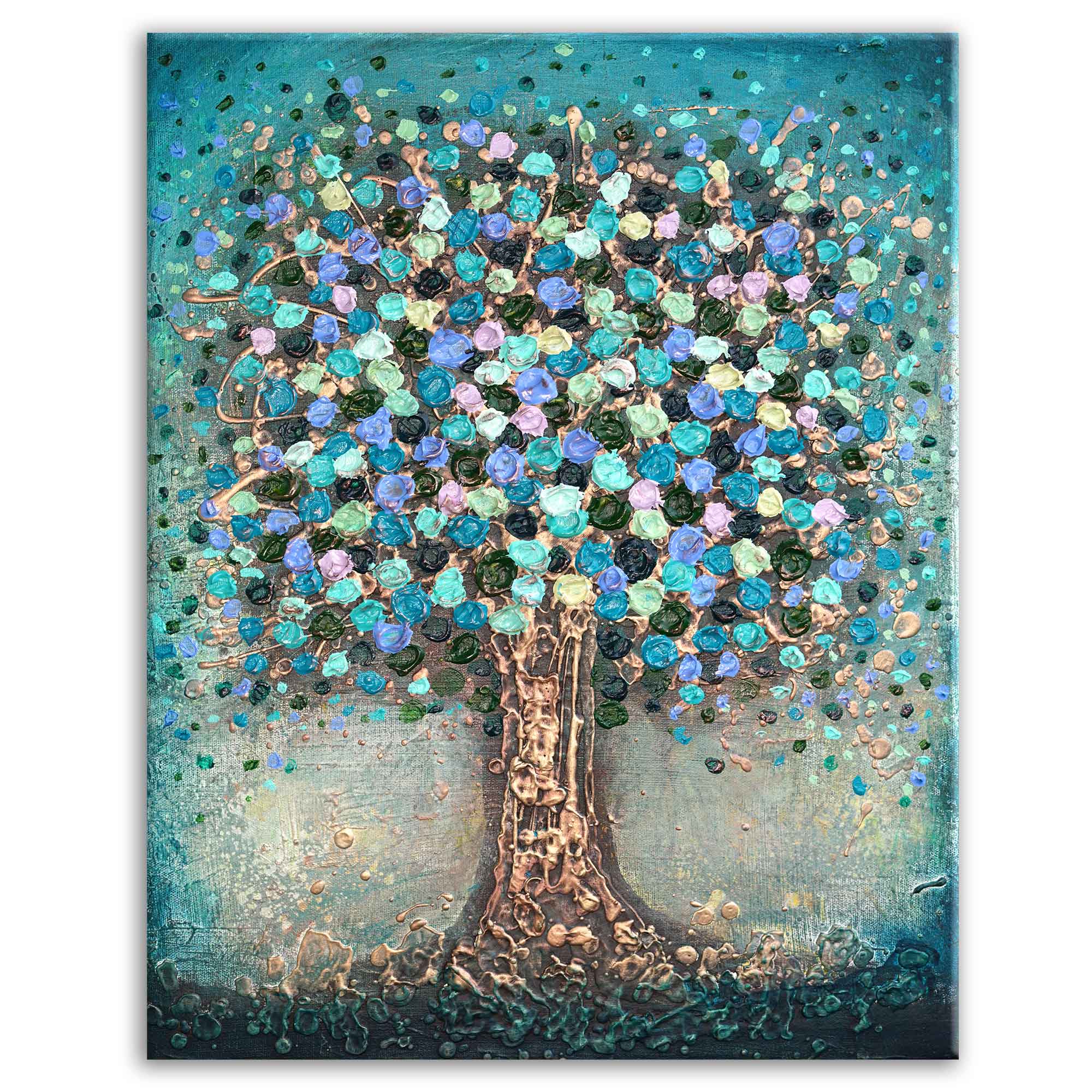 "Pastel Petal Tree" - Original Painting