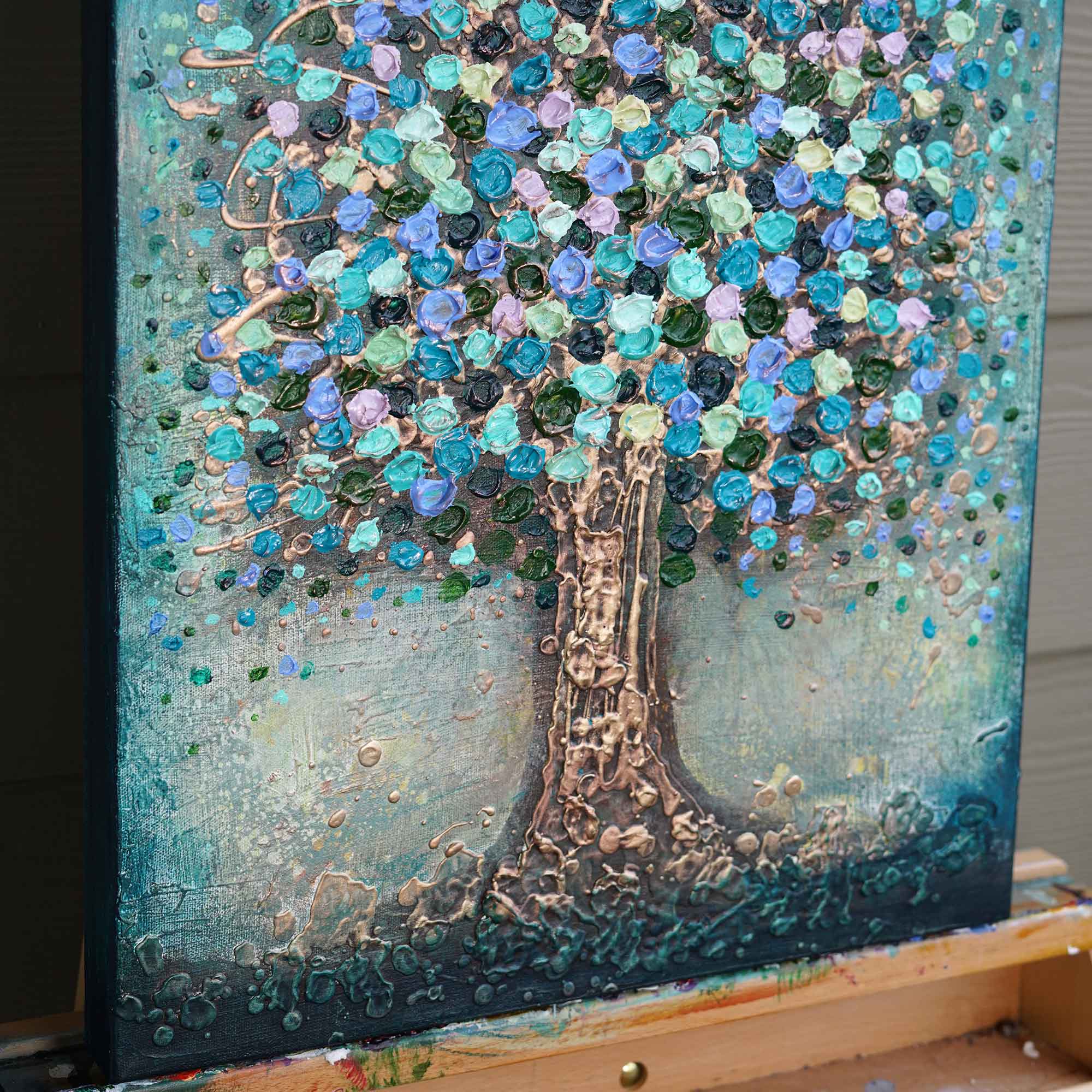 "Pastel Petal Tree" - Original Painting