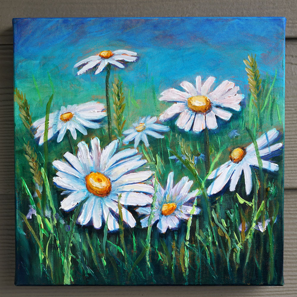 "Daisy Play" - Original Oil Painting