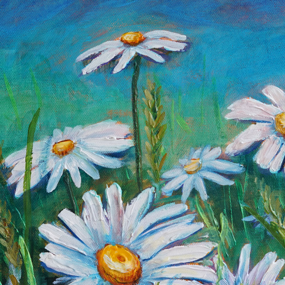 "Daisy Play" - Original Oil Painting