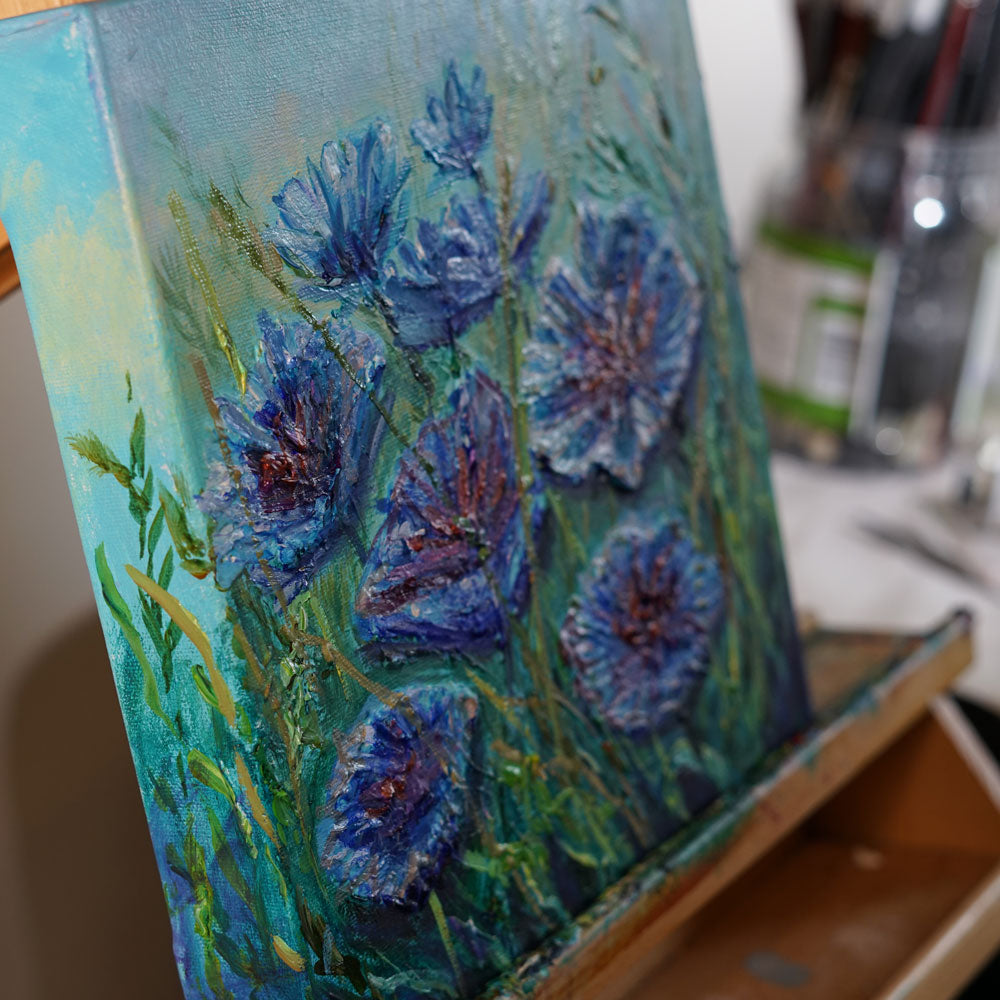 "Cornflowers" - Original Oil Painting 🔴 SOLD