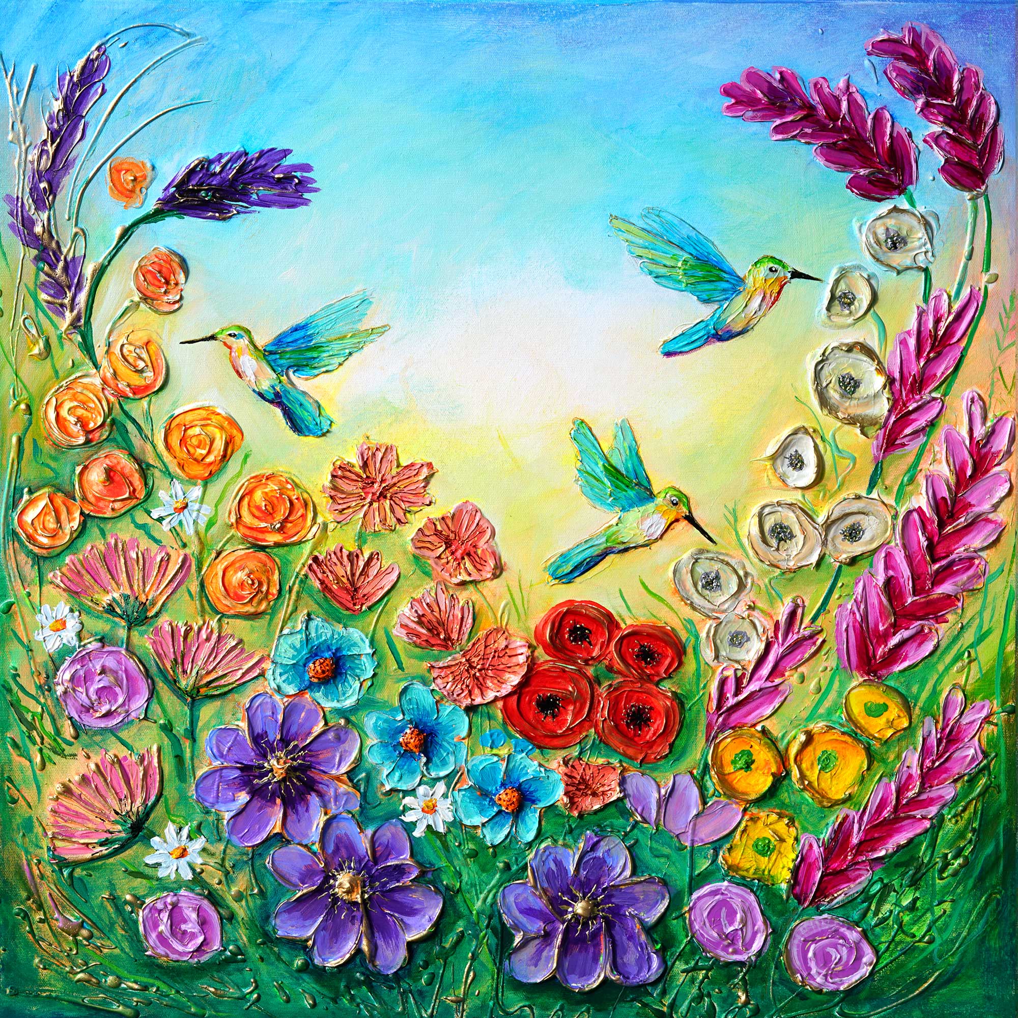 “Hummingbird Flight” - Original Painting