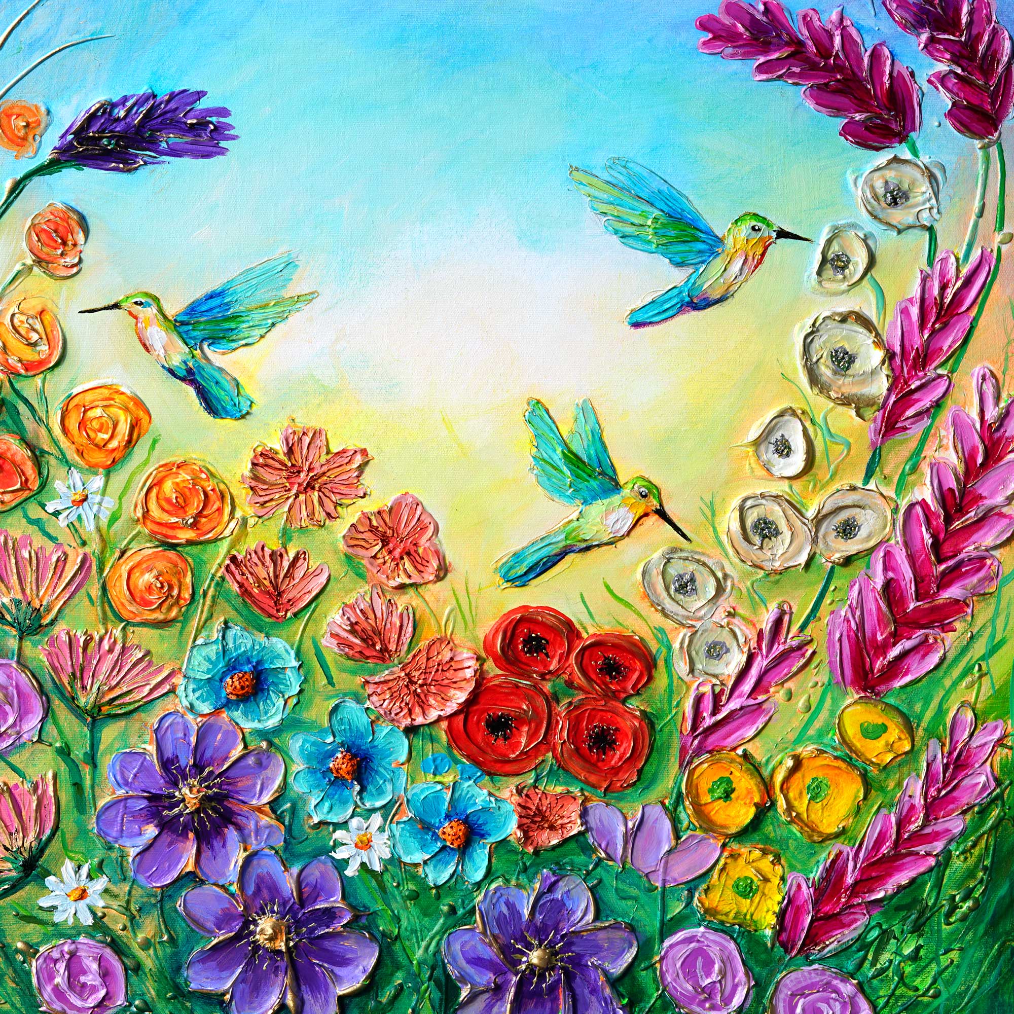 “Hummingbird Flight” - Original Painting