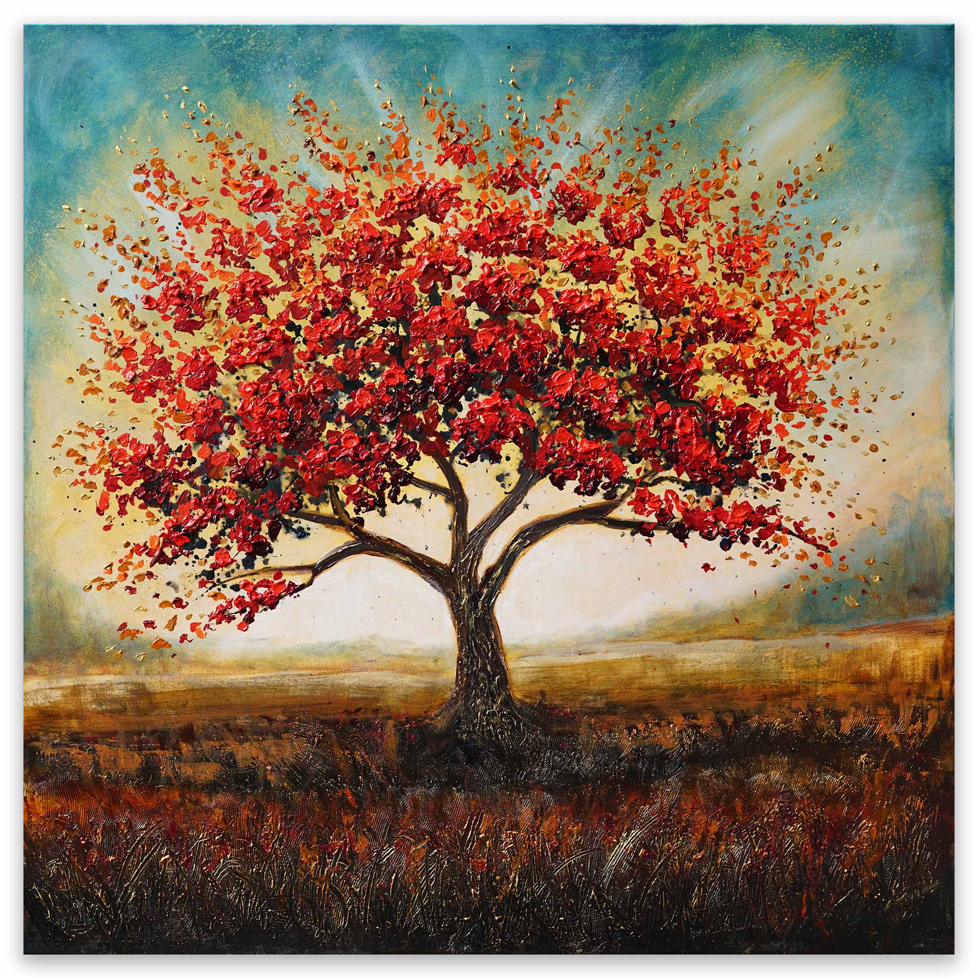 “Crimson Canopy” - Original Painting