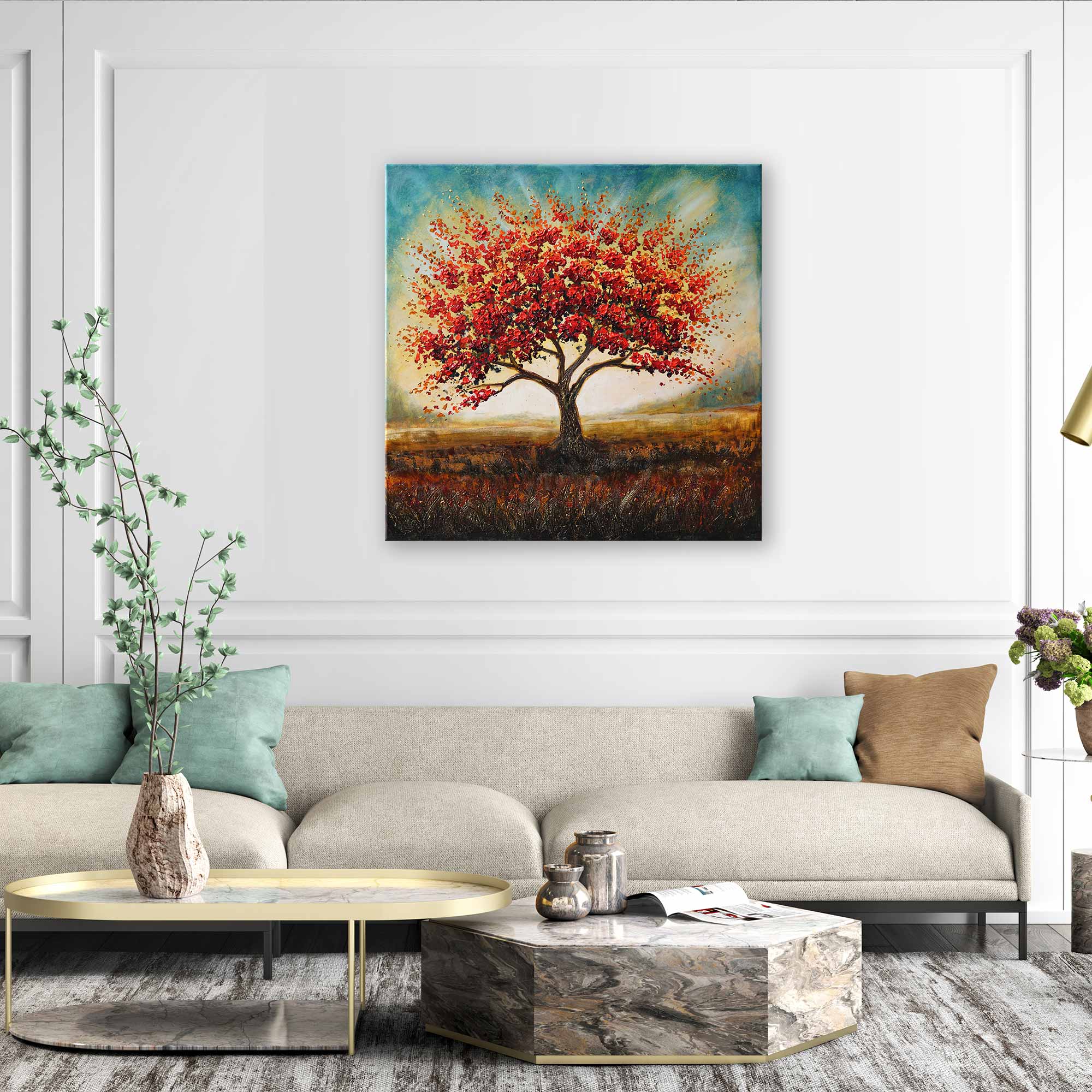 “Crimson Canopy” - Original Painting