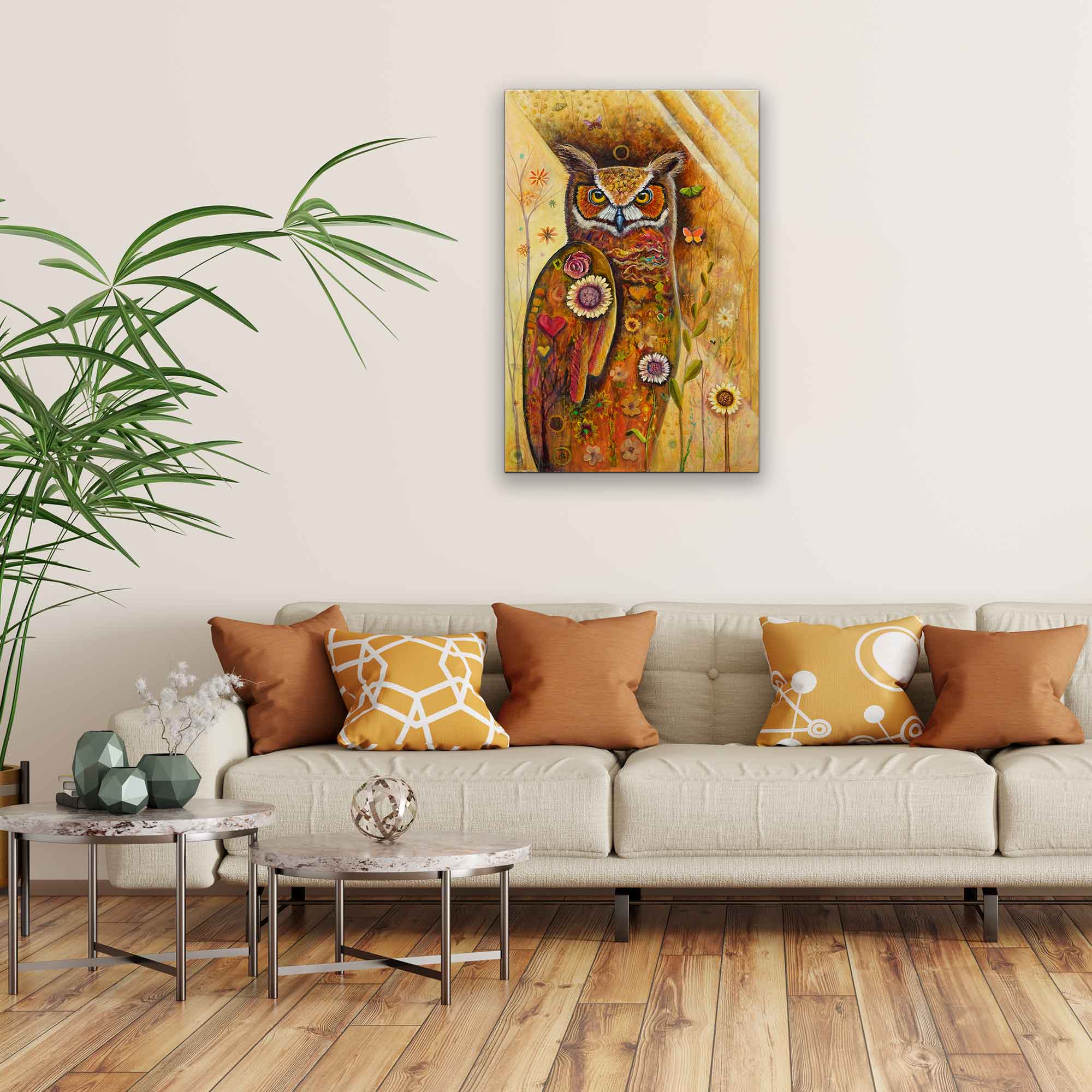Guardian of Wild Light | Original Oil mixed media Painting