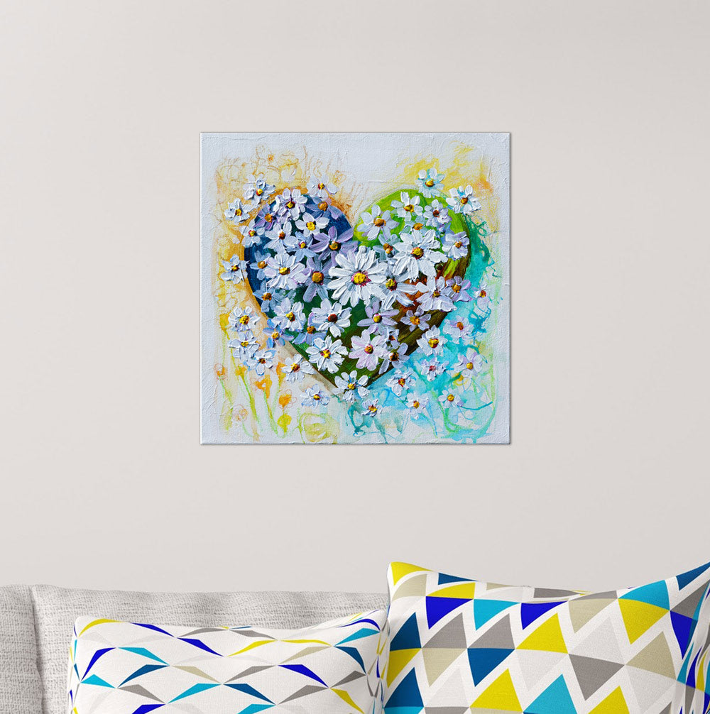 "Daisy Heart" - Original Painting