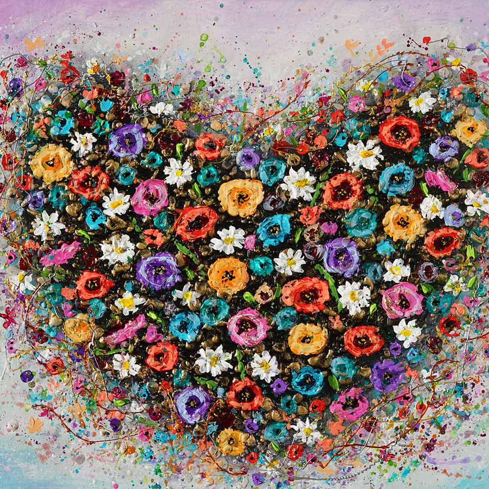 Blooming Gratitude acrylic painting by Amanda Dagg