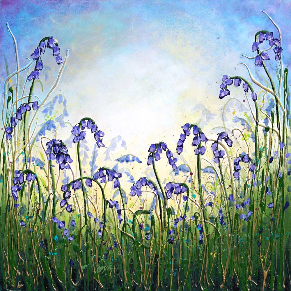 Bluebell Dance - Amanda Dagg's artwork capturing the quiet magic of bluebells