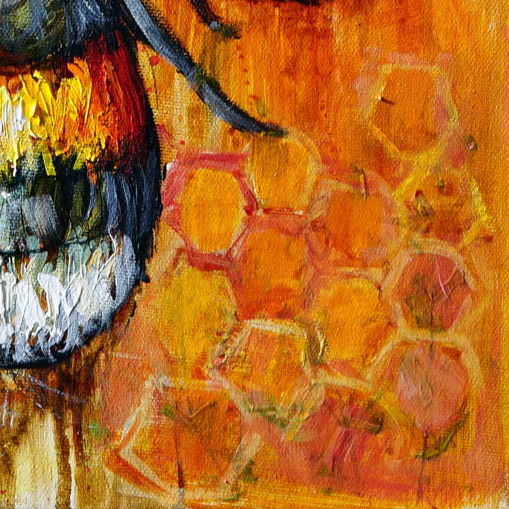 Bumblebee honey detail