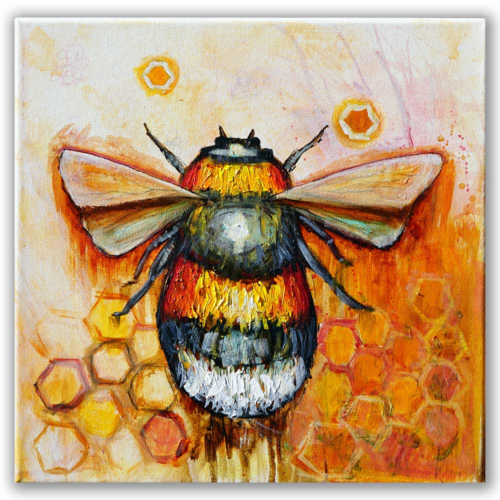 Bumble bee painting