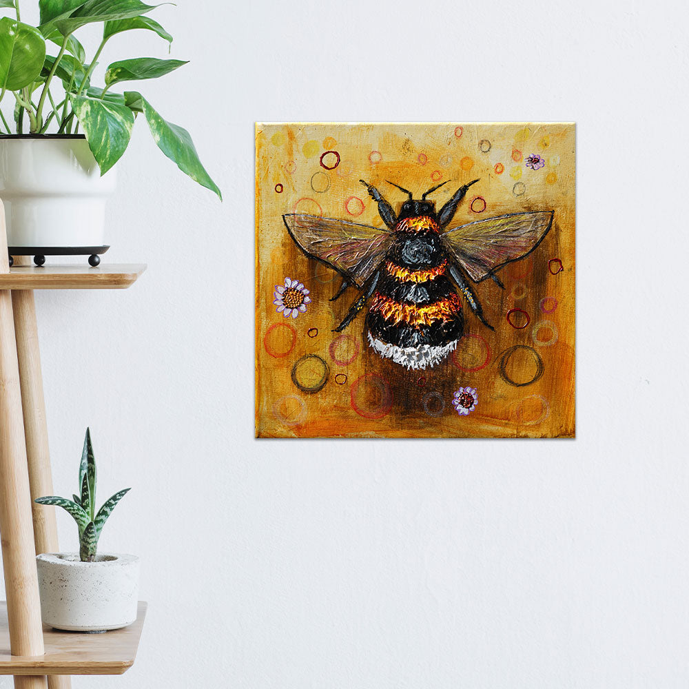 "Buzzing Bee" - beautiful BumbleBee Painting