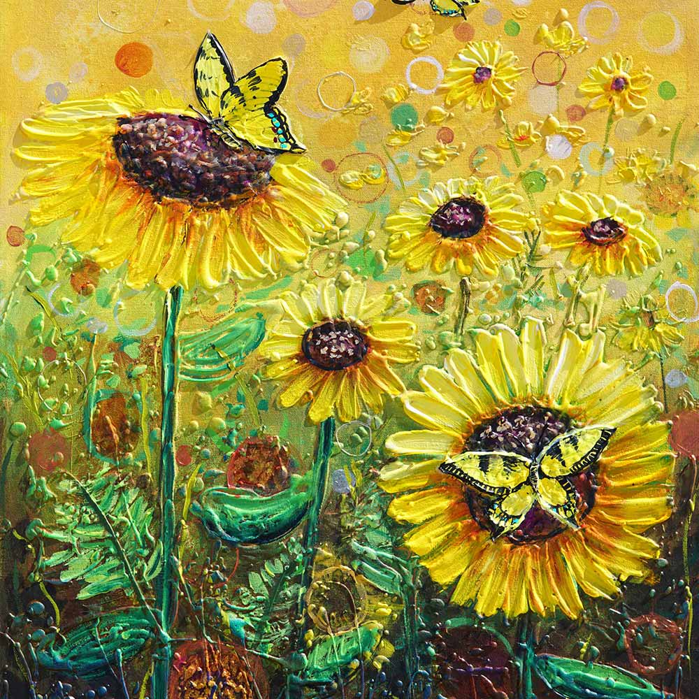 Dancing Swallowtails canvas painting