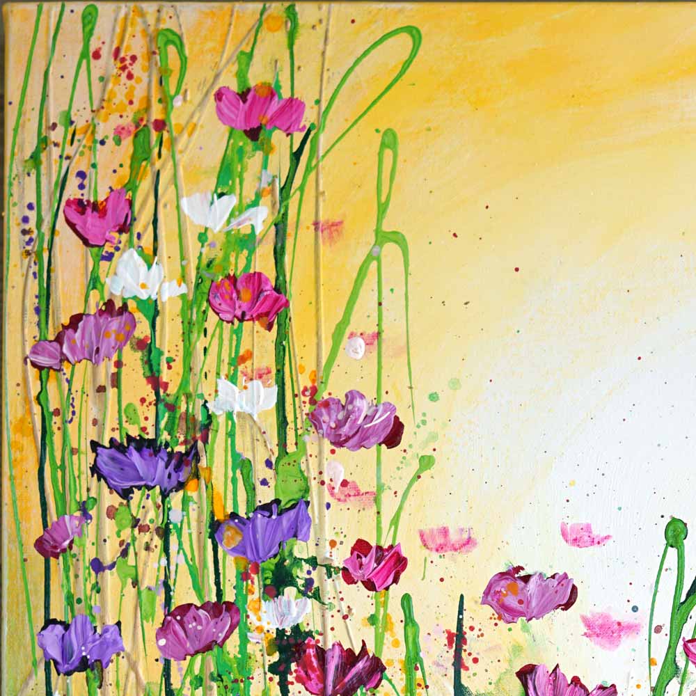 Fancy Floral vibrant color detail