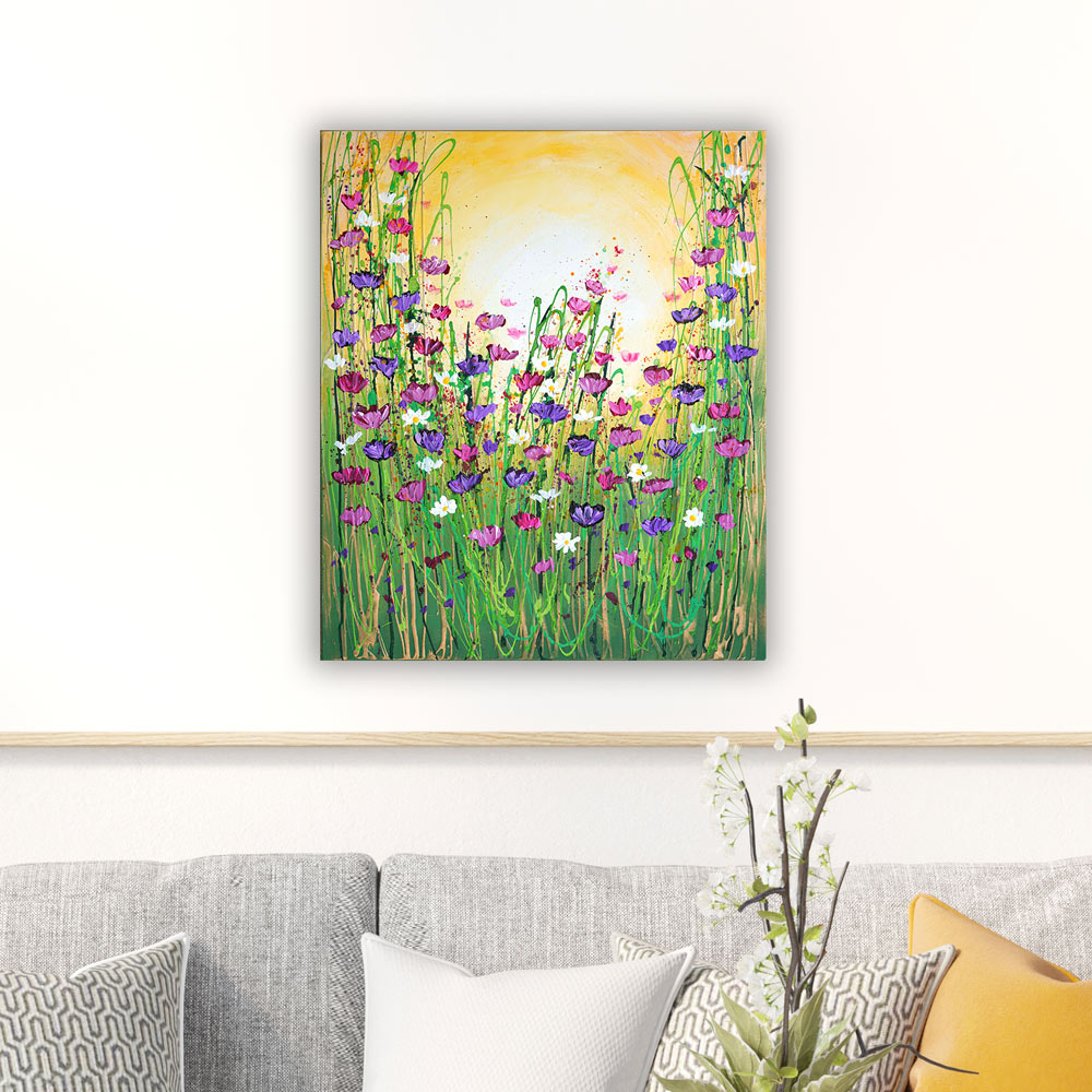 Fancy Floral in modern living room