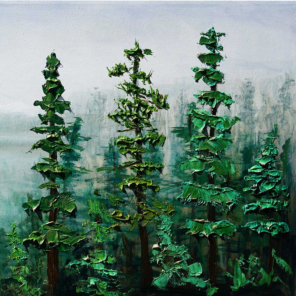 Forest Painting impasto