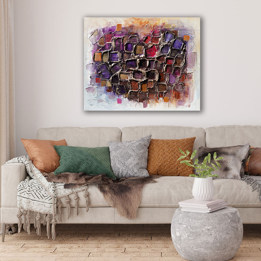 "Heartfelt Mosaic" - Original Painting