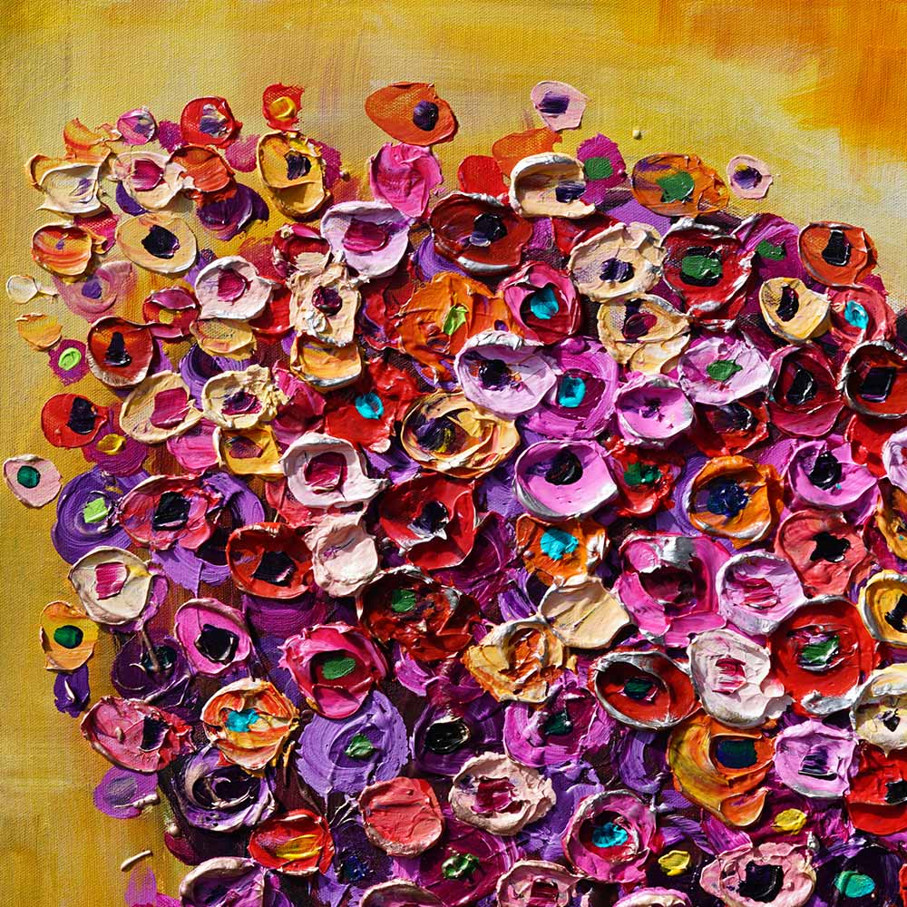 "Heart's Garden" - Original Painting - flowers