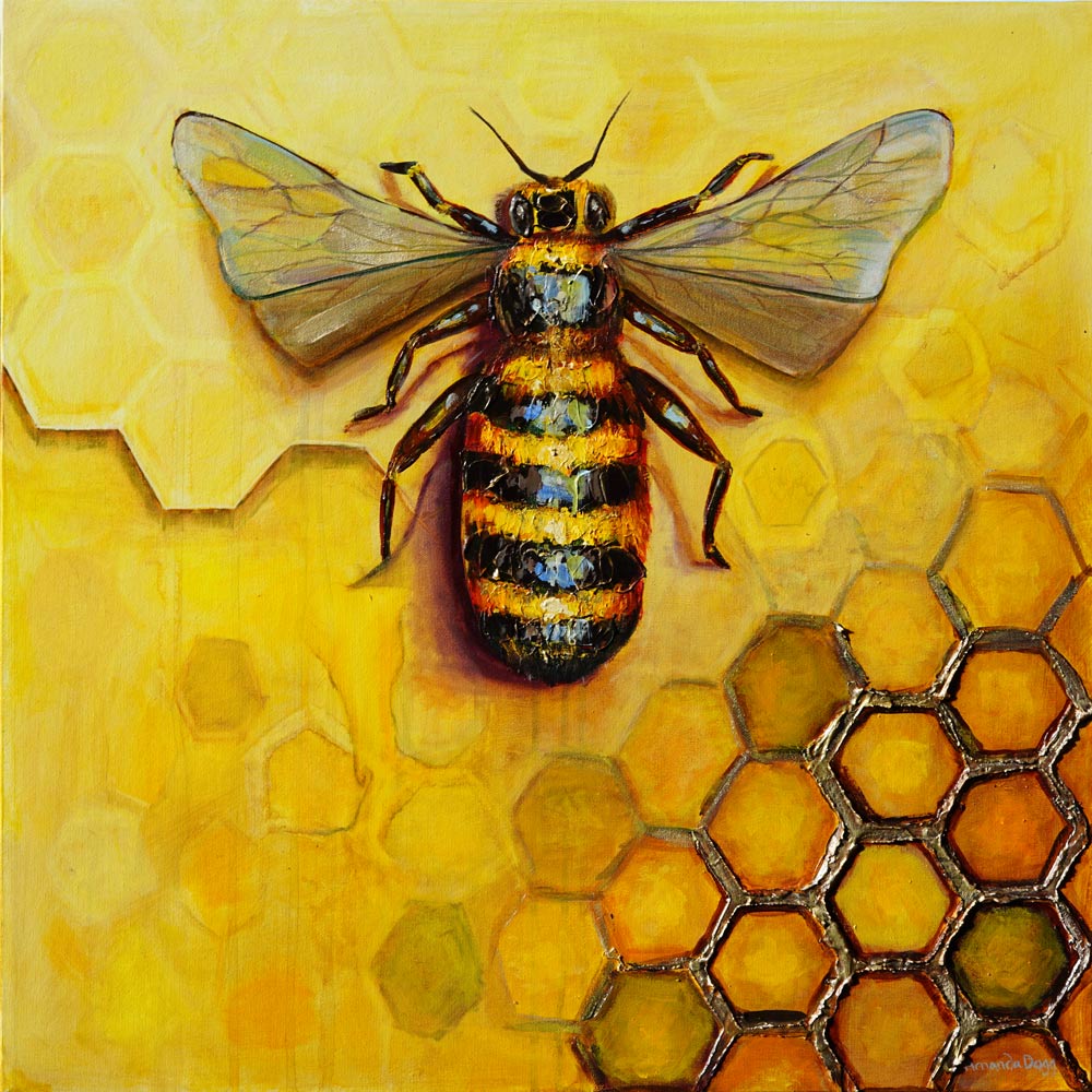 Honeycomb’s Architect Original Oil Painting