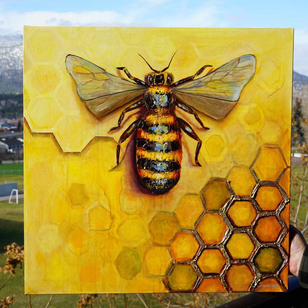 Honeycomb’s Architect Original Oil Painting