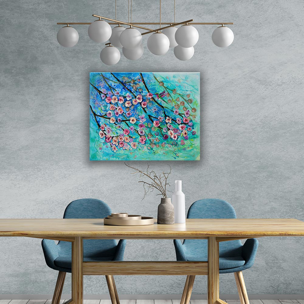 Hummingbird Blossom Dance Dinnig room