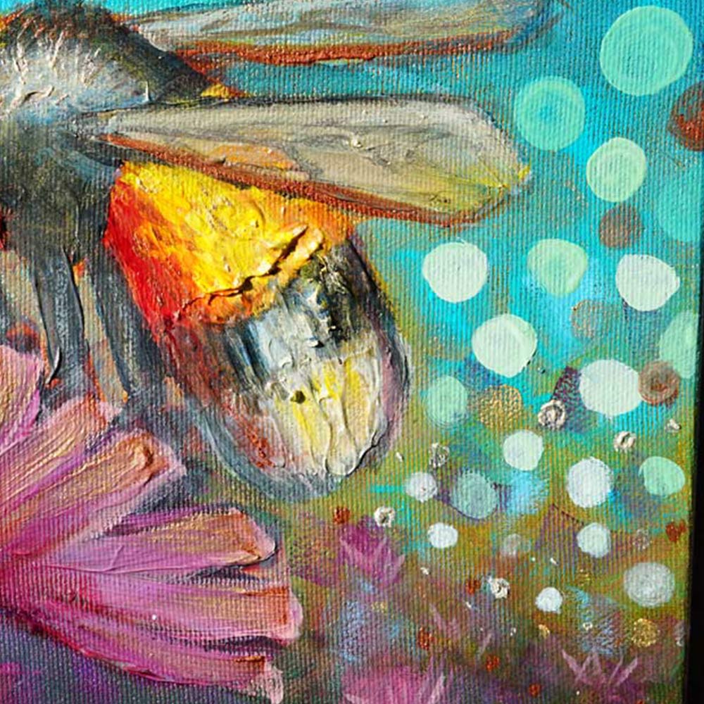 Moonlit Bee close up