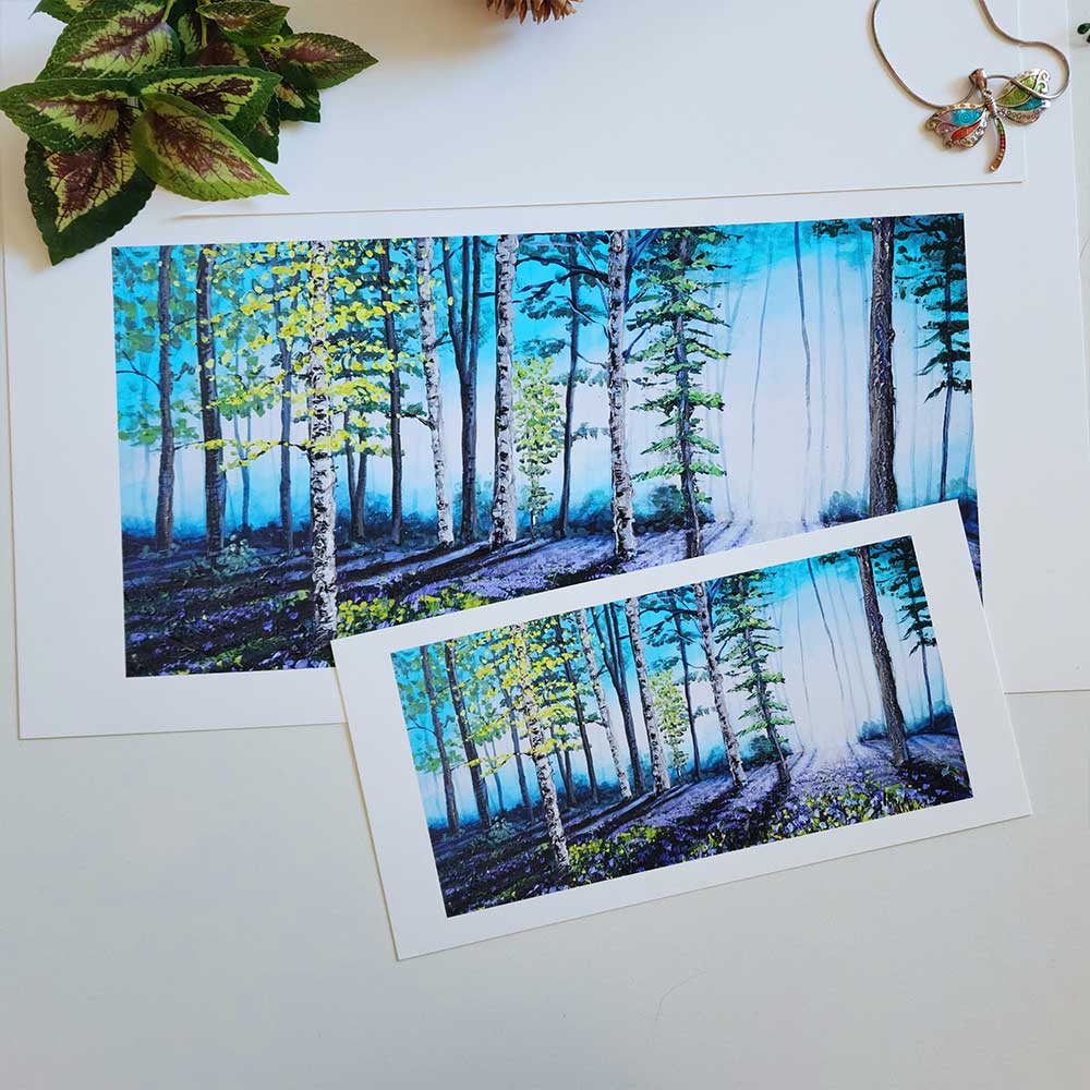 "Morning Bluebell Glow" Fine Art Print