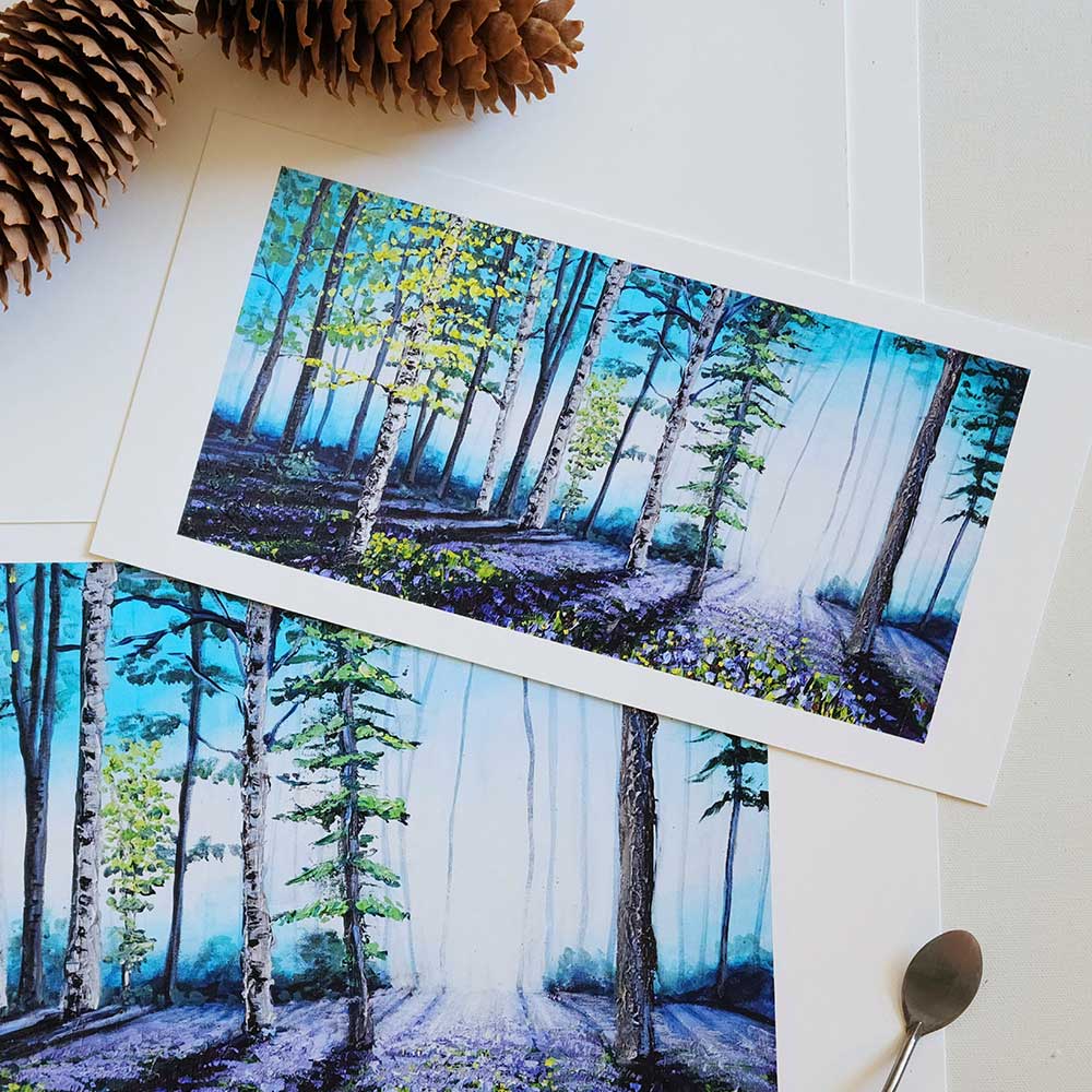 "Morning Bluebell Glow" Fine Art Print