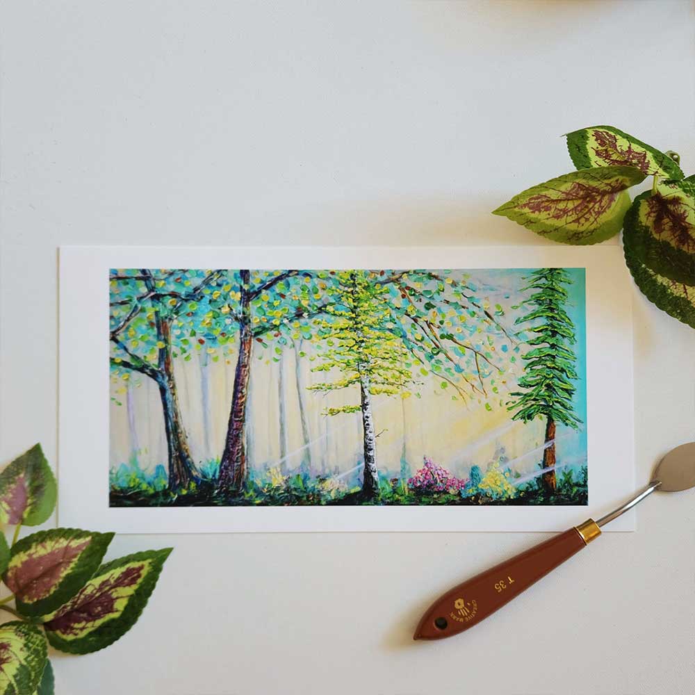 "Sunbeams in the Forest" Fine Art Print