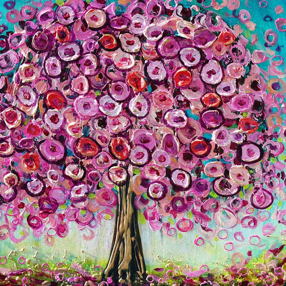 Sakura Tree Painting acrylic