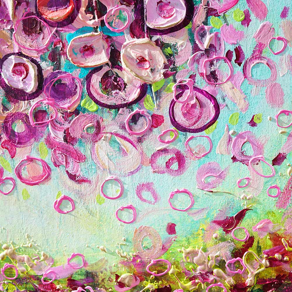 Sakura Tree Painting detail