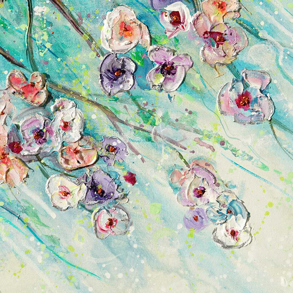 Spring Wish Cherry Blossom Acrylic Painting by Amanda Dagg