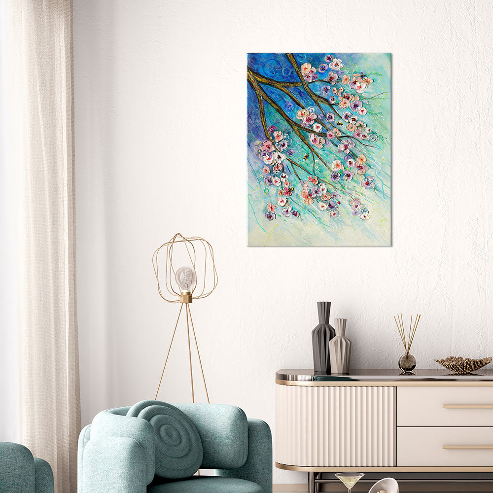 Spring Wish in situ Acrylic Painting by Amanda Dagg