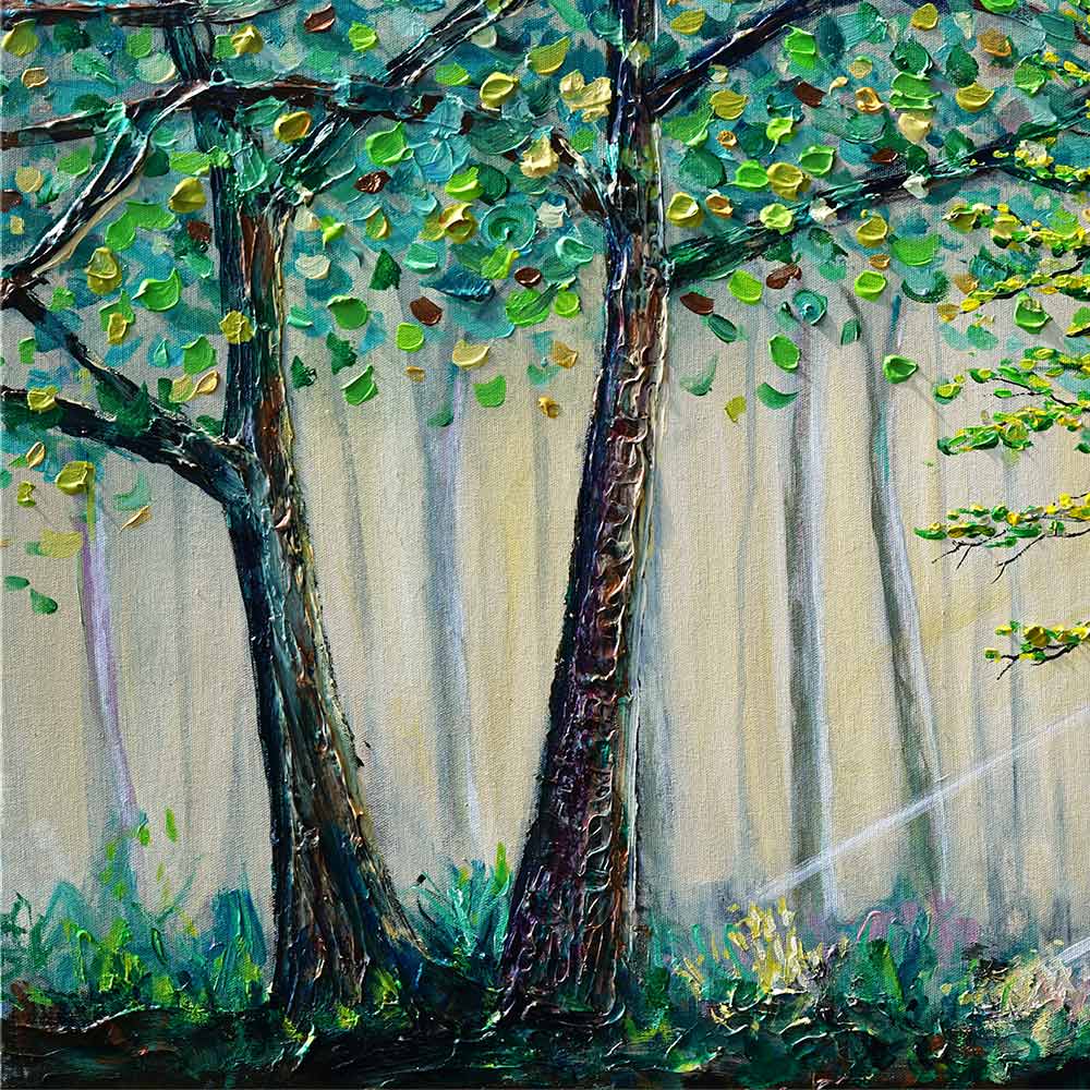 Sunbeams in the Forest bark texture