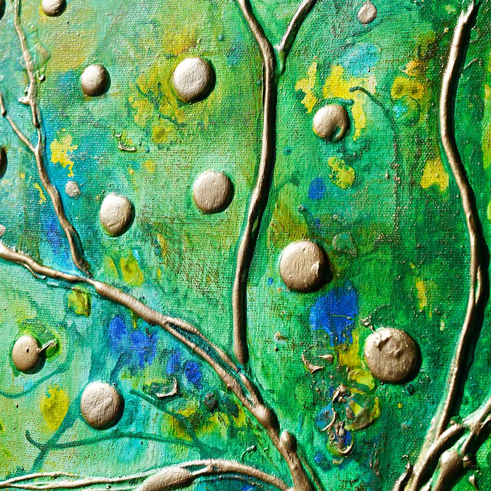 Transformation original painting gold