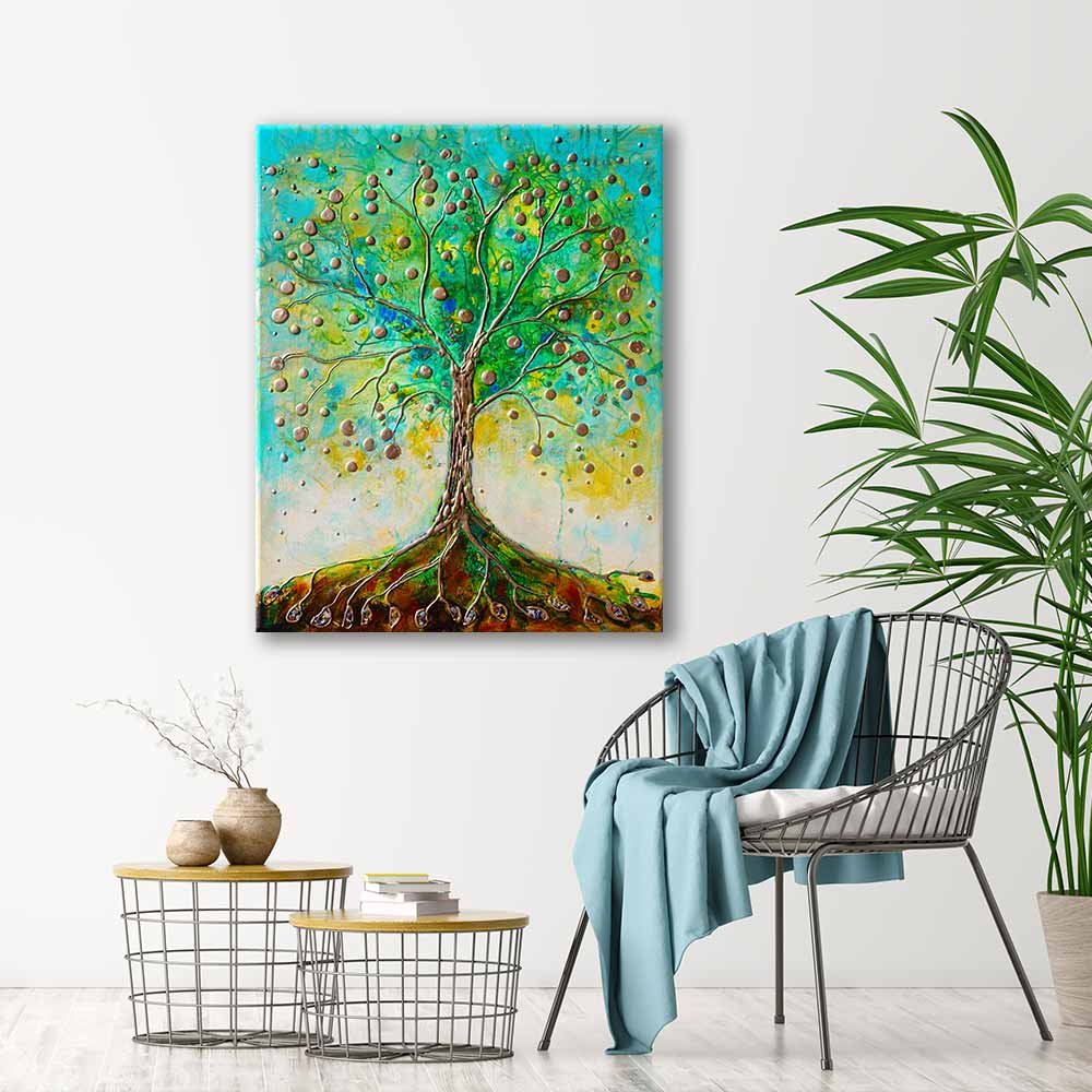 Transformation original painting room view