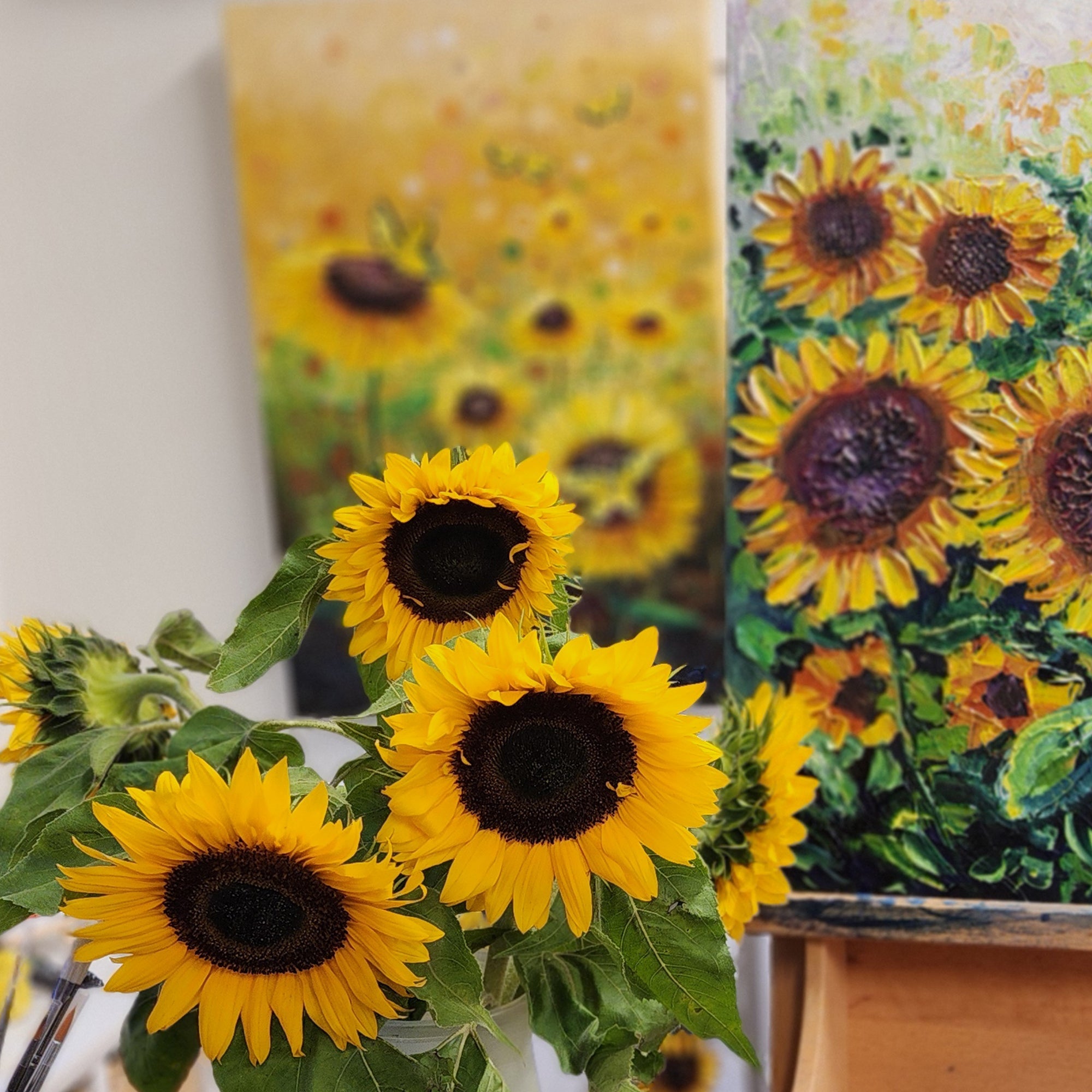 Where Sunflowers Meet Paint
