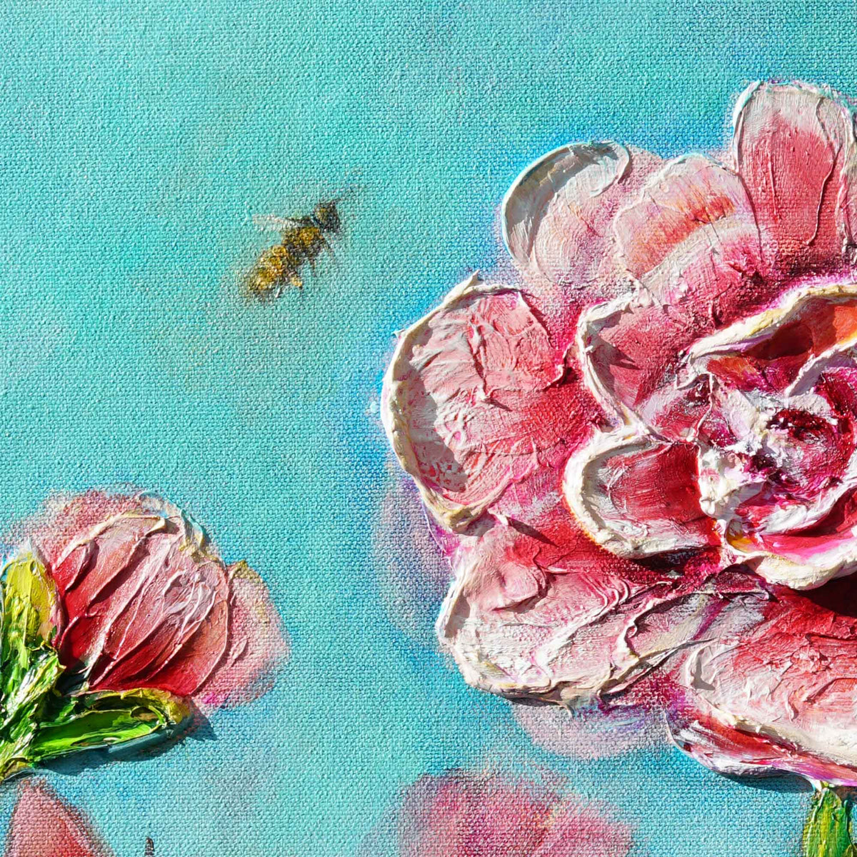 Rose Garden | Original Oil Mixed Media Painting